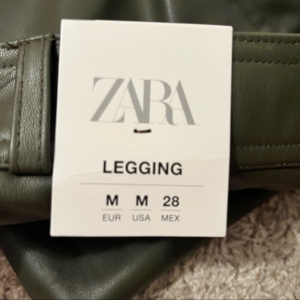 ZARA Vegan Leather Skinnies